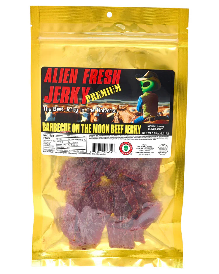 BBQ ON THE MOON BEEF JERKY - ALIEN JERKY