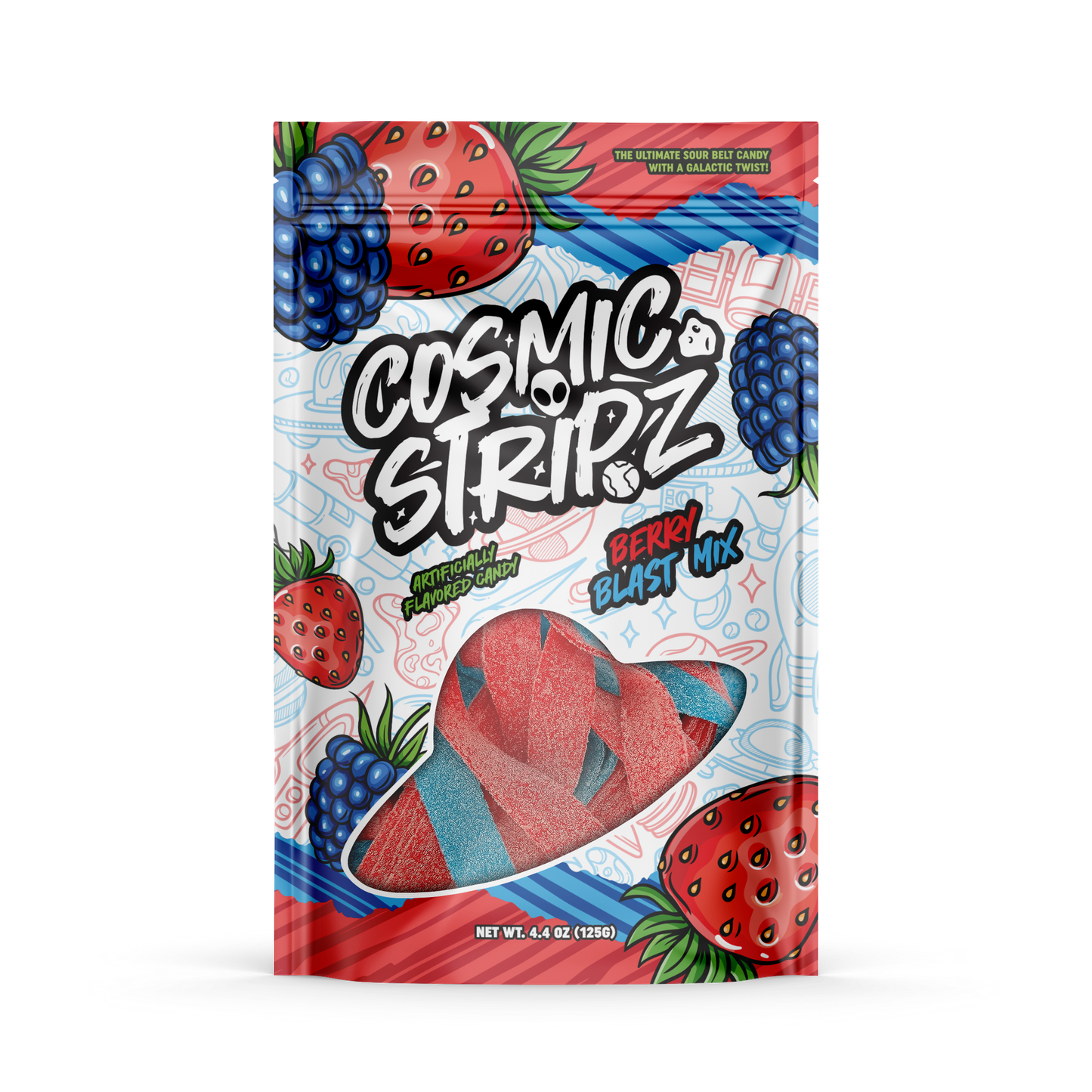 Berry Blast mix-Cosmic Stripz- 12 Count