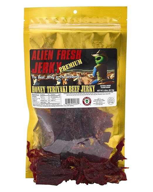 HONEY TERIYAKI BEEF JERKY-ALIEN JERKY