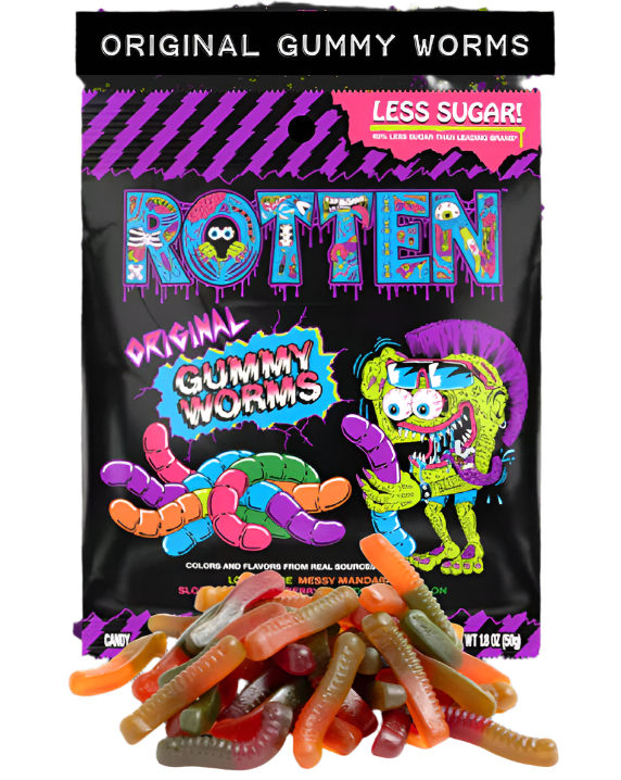 original gummy worms (ROTTEN) 6 Caddys