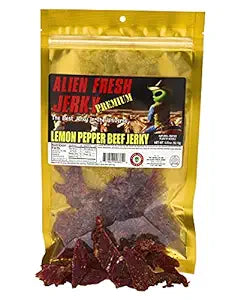 LEMON PEPPERED BEEF JERKY- ALIEN JERKY