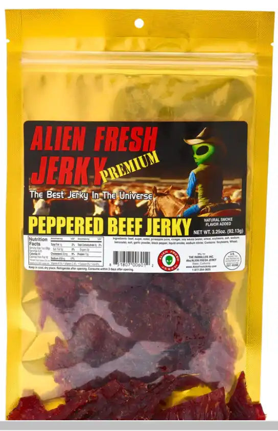 PEPPERED BEEF JERKY-ALIEN JERKY