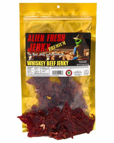 WHISKEY BEEF JERKY-ALIEN JERKY