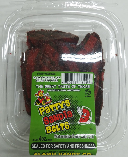 Pattys Sandia Belts Tub- Alamo Candy Count 24