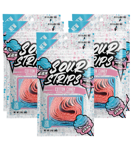 COTTON CANDY- SOUR STRIPS