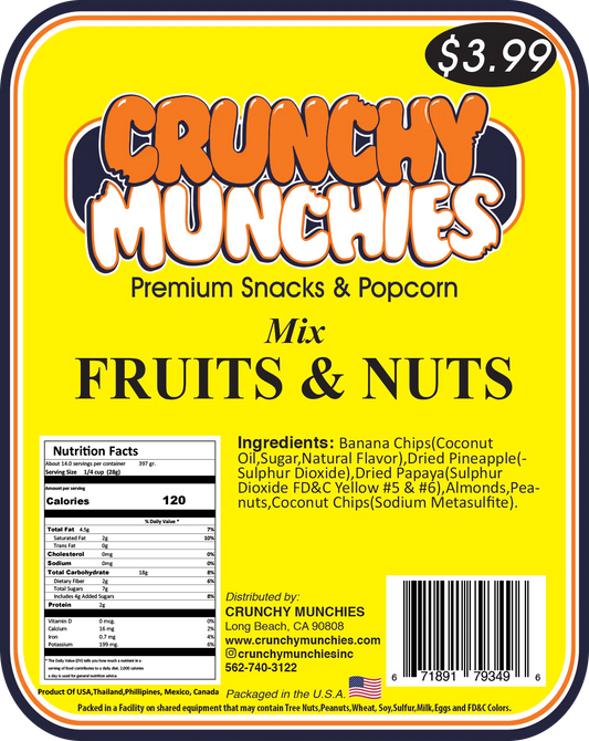 Fruits & Nuts Mix- Crunchy Munchies