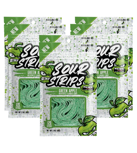 GREEN APPLE- SOUR STRIPS