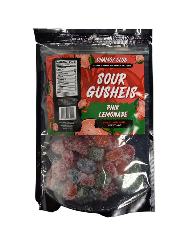 Chamoy Club – Sour Gushies Pink Lemonade | 12-Count