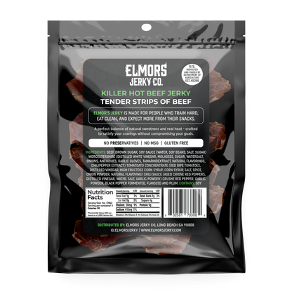 Elmors Jerky co Killer Hot 4oz