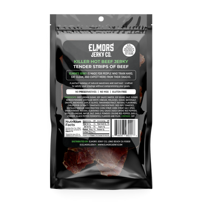 Elmors Jerky co Killer hot 8oz HALF POUND