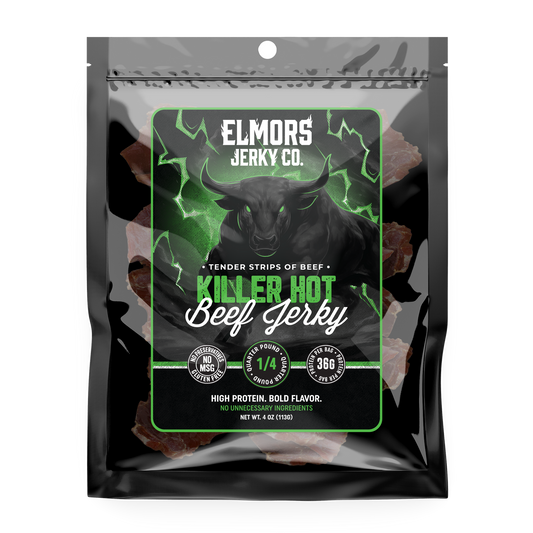 Elmors Jerky co Killer Hot 4oz