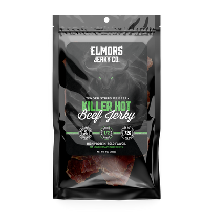 Elmors Jerky co Killer hot 8oz HALF POUND