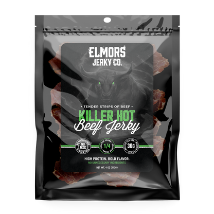 Elmors Jerky co Killer Hot 4oz