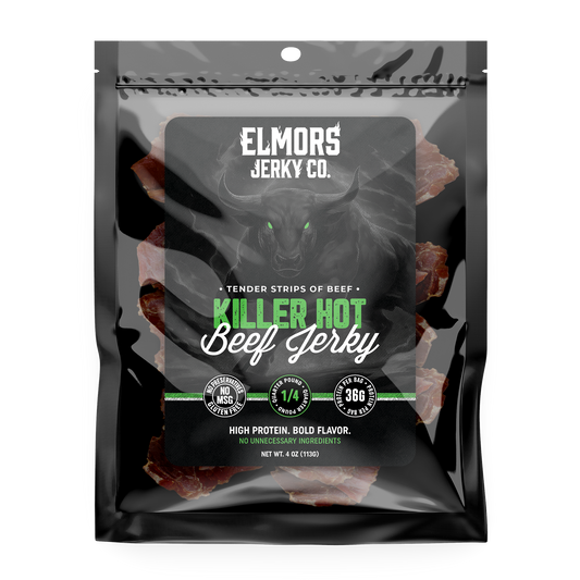 Elmors Jerky co Killer Hot 4oz
