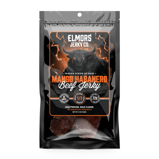 Elmors Jerky co Mango Habanero 8oz HALF POUND