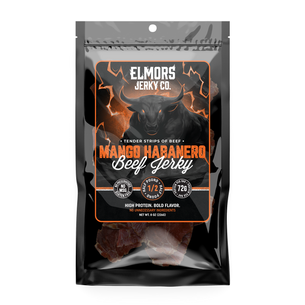 Elmors Jerky co Mango Habanero 8oz HALF POUND