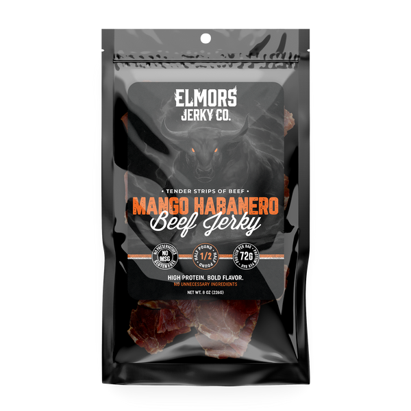 Elmors Jerky co Mango Habanero 8oz HALF POUND