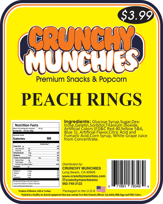 Peach Rings- Crunchy Munchies