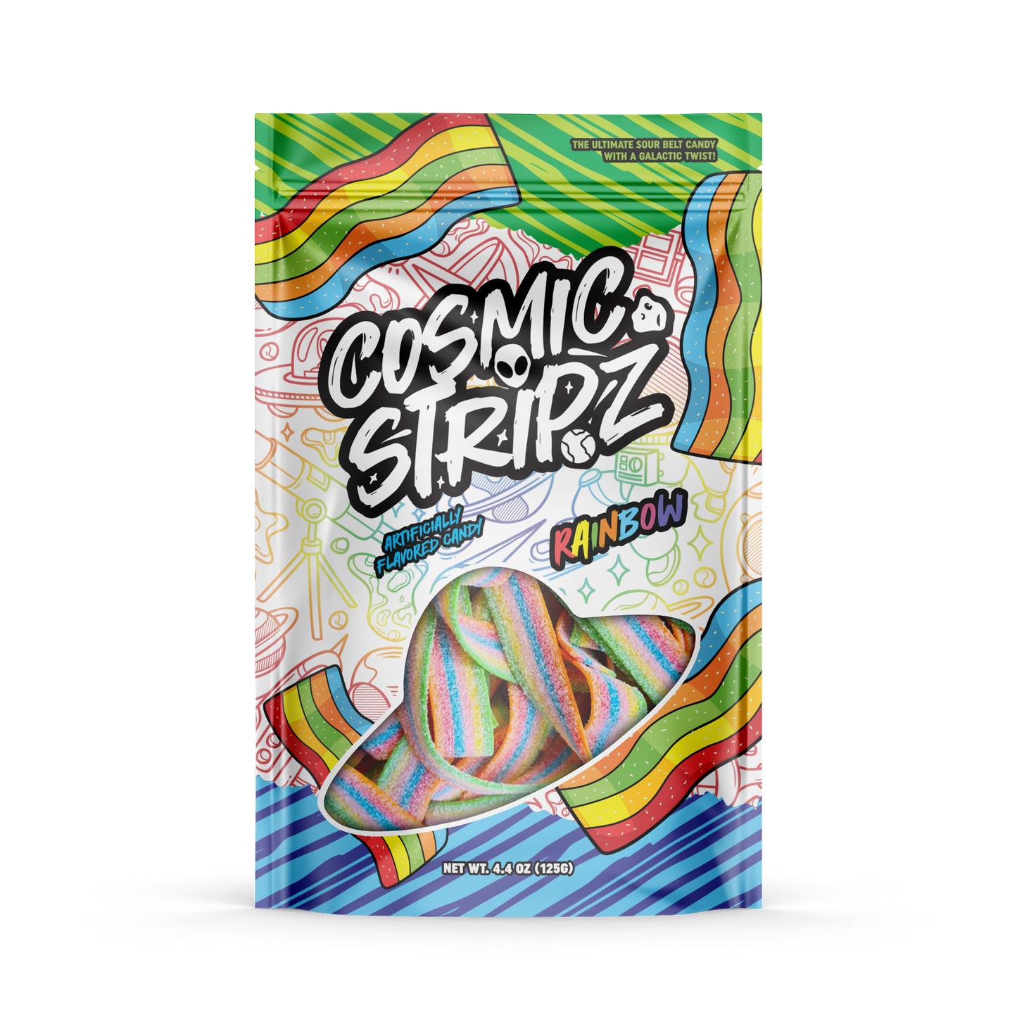 Rainbow - Cosmic Stripz 12 Count