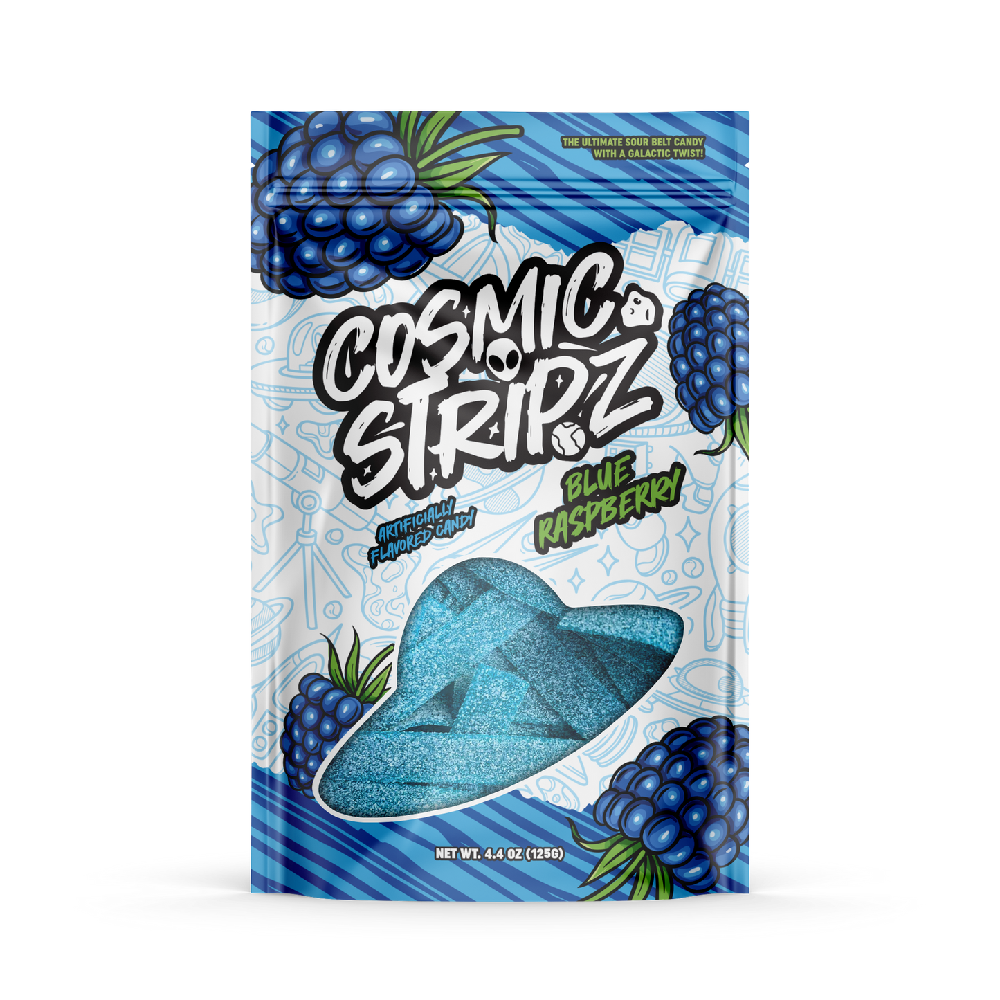 Blue Raspberry - Cosmic Stripz 12 Count