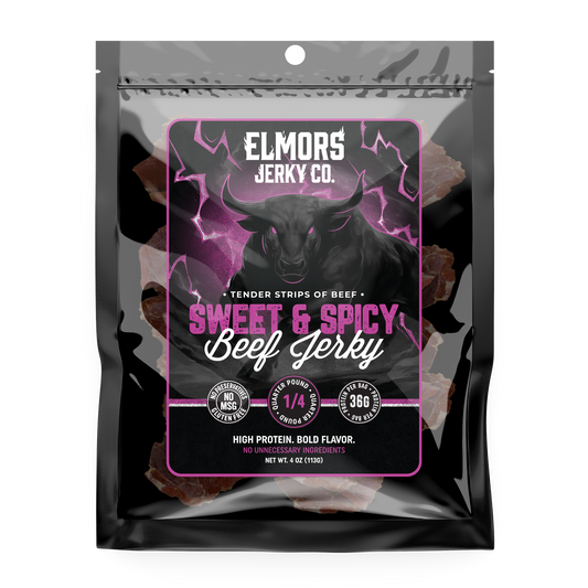 Elmors Jerky co Sweet and spicy 4oz