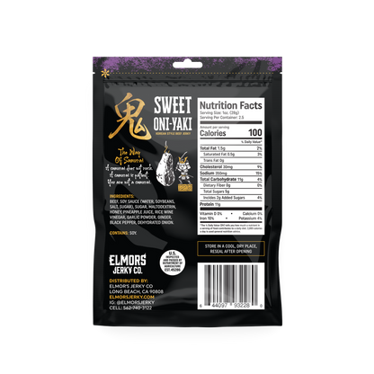 Sweet Oni-Yaki: Korean Style Beef Jerky (2.5 oz)