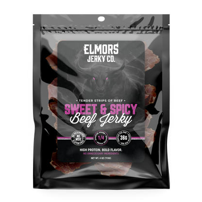 Elmors Jerky co Sweet and spicy 4oz