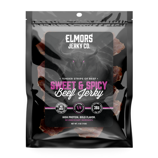 Elmors Jerky co Sweet and spicy 4oz