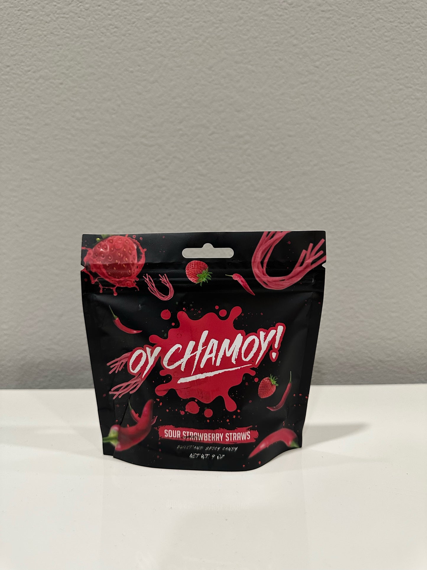 Sour Strawberry Straws- Oy Chamoy