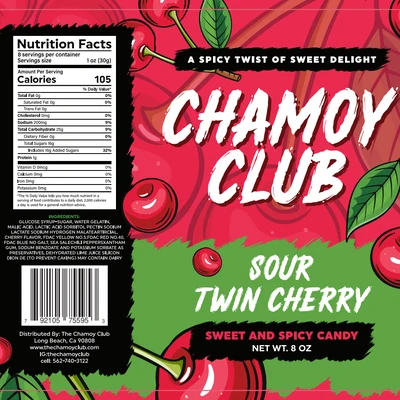 Cherry Bites Chamoy club 25count