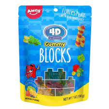 4D Gummy Blocks SUB 7oz