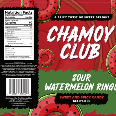 Sour Watermelon Ring Chamoy club