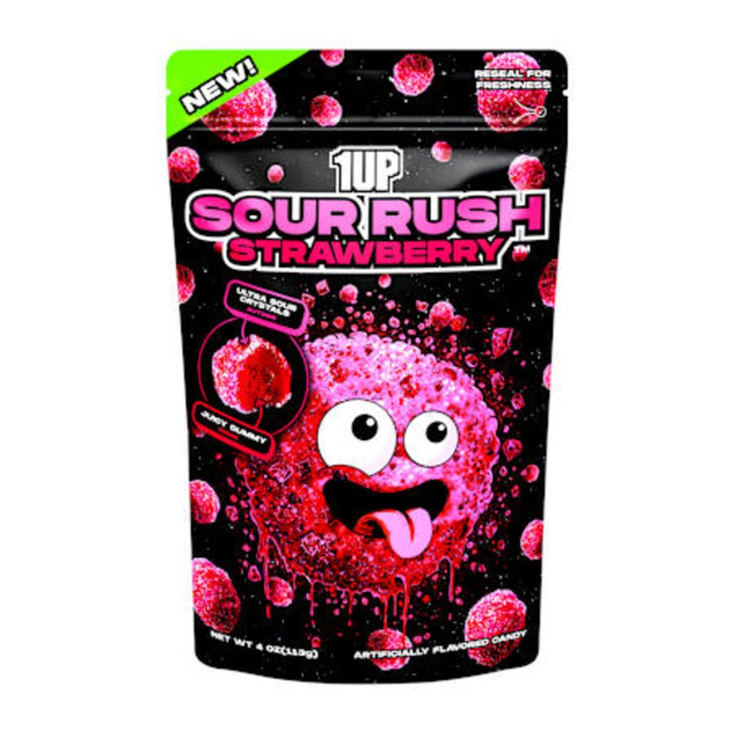 1UP Sour Rush strawberry 12 count